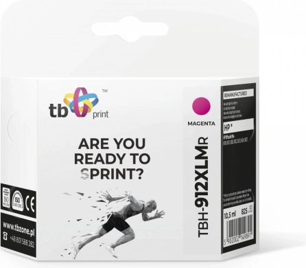 Magenta Ink for HP OfficeJet Pro 8025, Compatible Replacement 912XL