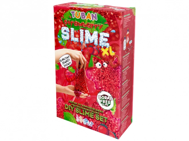 Tuban creatieve sensorische set Slime - Aardbei XL