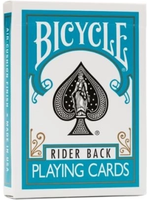 Bicycle-Spielkarten mit türkisfarbener Rückseite – Pokergröße