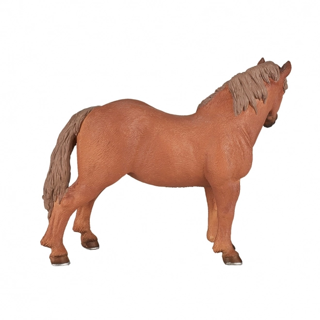 Beeldje van een bruine Suffolk Punch merrie