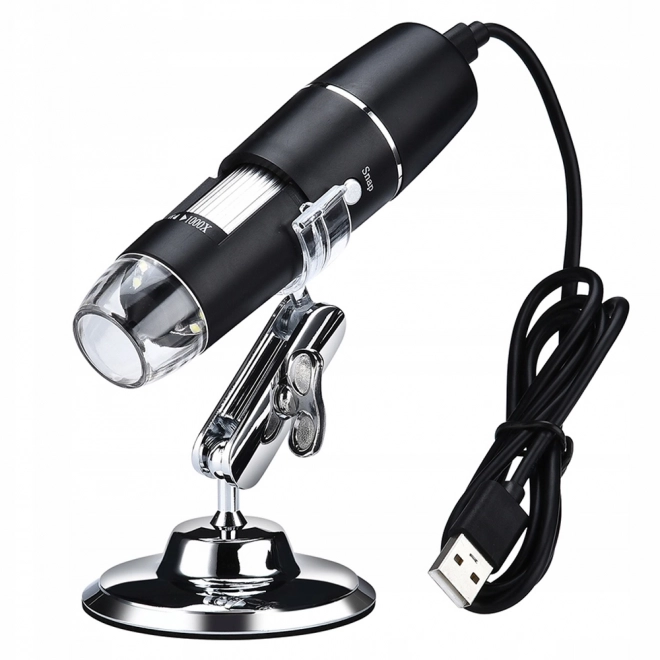 Digitales USB-Mikroskop mit 8 LEDs, 500x Vergrößerung