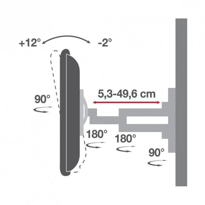 Muurbeugel voor TV LCD/LED 40-80 inch zwart