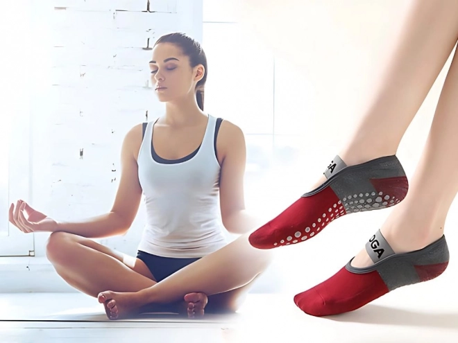 Antislip Yoga Sokken met Ademend Katoen