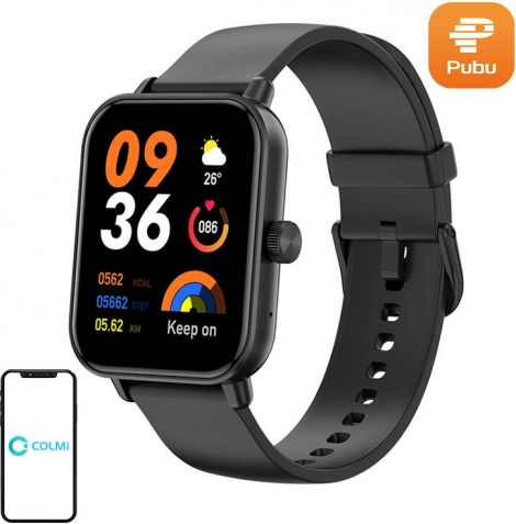 Slimme horloge Colmi P81 zwart