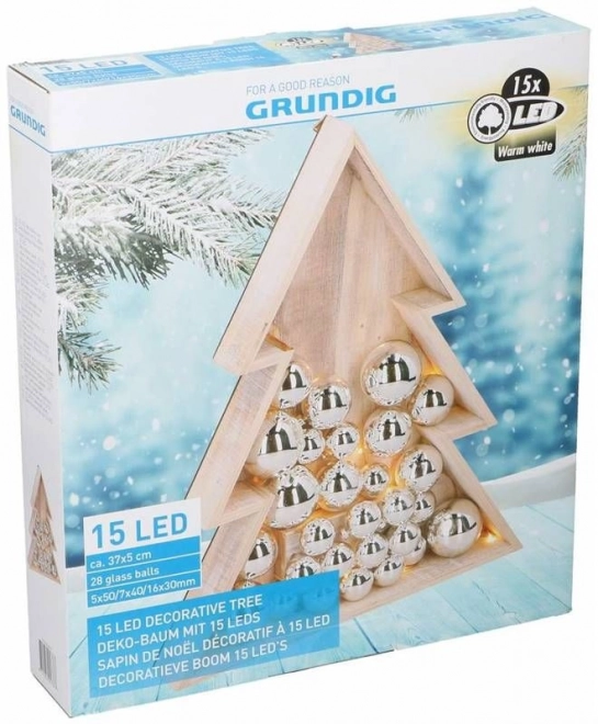 Kerstboom 15LED hoogte 38cm