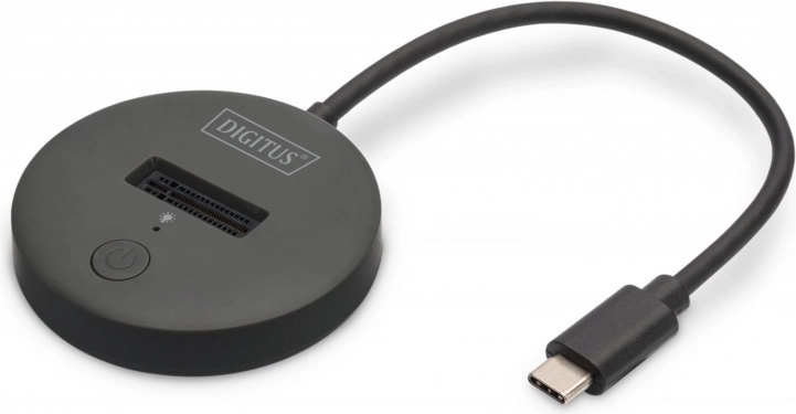 Dokkingsstation voor M.2 NVMe/SATA SSD met USB‑C 3.2 Gen2 10 Gbps, zwart
