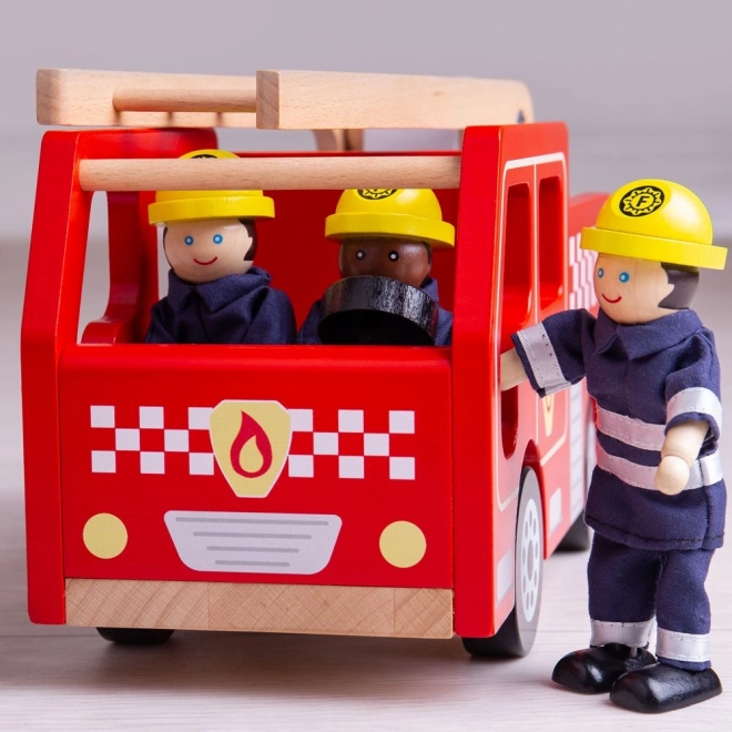 Bigjigs Toys Houten Brandweerauto