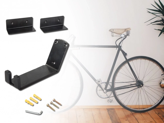 Support mural en métal pour vélo solide jusqu'à 30 kg