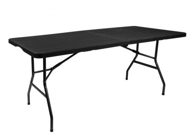 Schwarzer Klappbarer Gartentisch 180cm