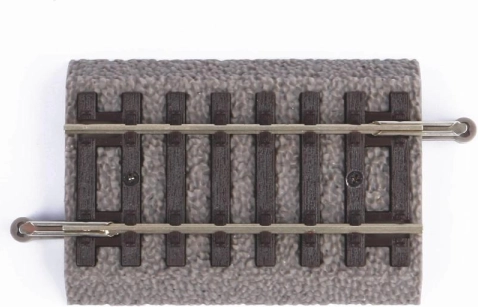 Piko rechte rail G62 met ballast H0