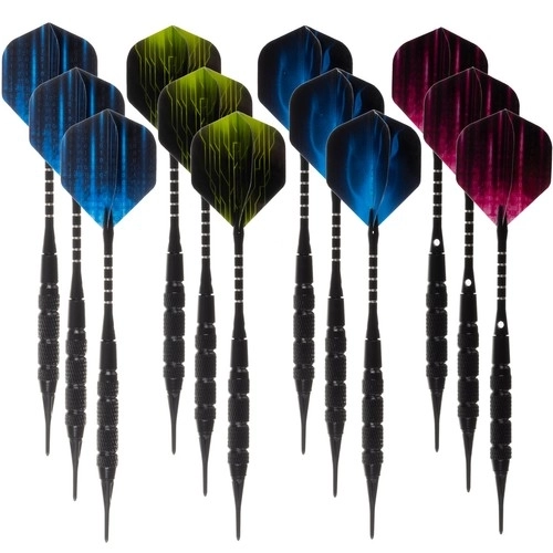Set van 12 darts + accessoires Trizand 21629