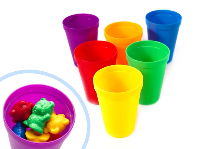 Montessori leermiddelen beren - 116 stukjes