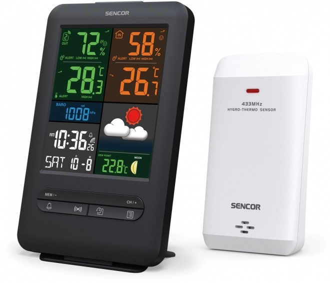 Weerstation met kleurendisplay