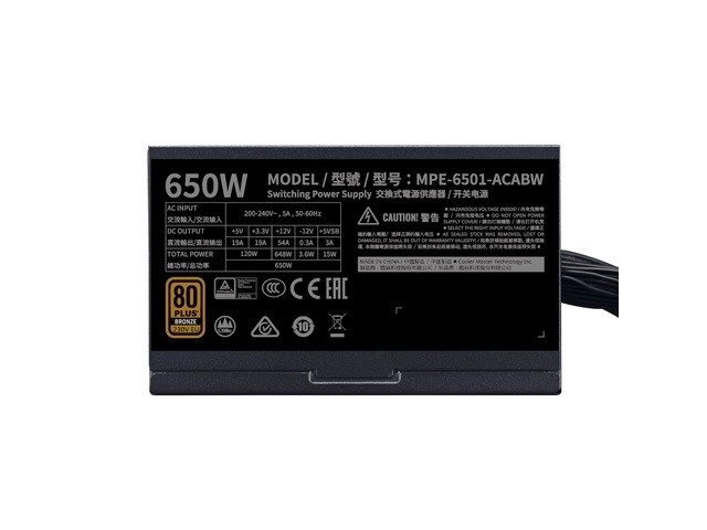 Cooler Master MWE Bronze V2 650W Power Supply