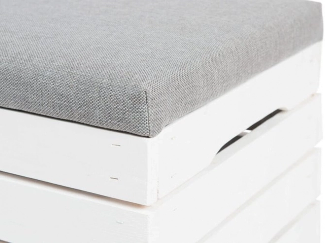 Wooden Storage Ottoman