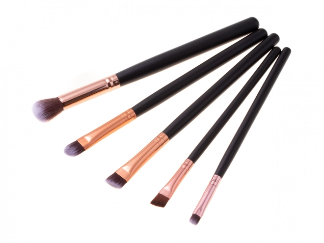 Set make-up kwasten 15st + etui - bruin