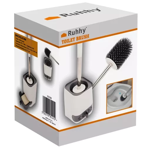 Ruhhy siliconen toiletborstel voor badkamer 23808