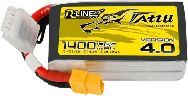 Tattu R-Line 4.0 1400mAh LiPo accu