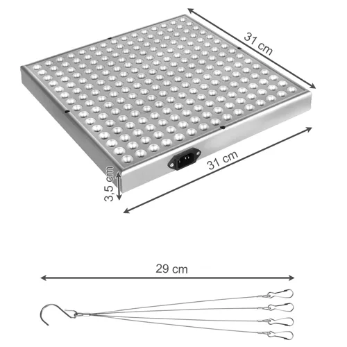 Lamp/Paneel 225 LED voor planten groei. 23525