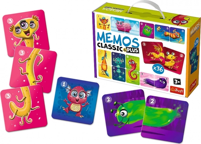 Pexeso Klassiek & Plus Schattige Monsters 3in1