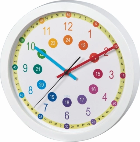 Wandklok voor kinderen Easy Learning voor het leren klokkijken