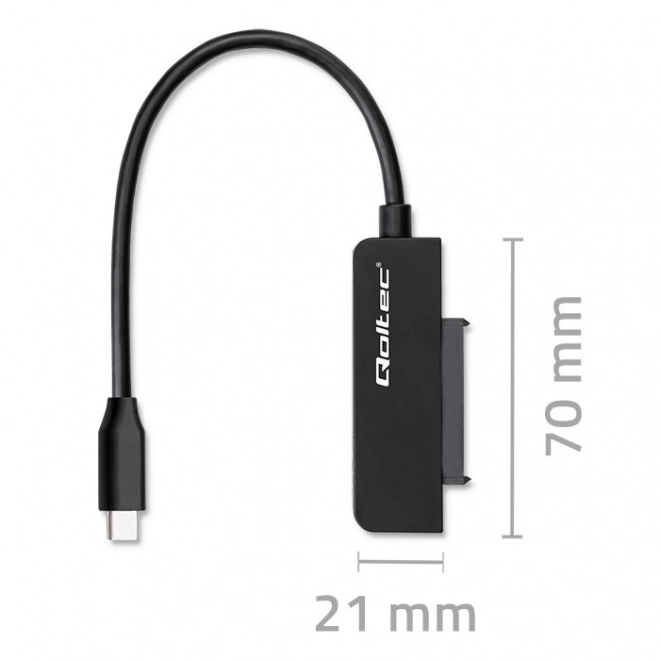 Adaptateur SATA | Adaptateur SSD HDD 2,5" | Super vitesse 5Gb/s | 2TB – USB-C