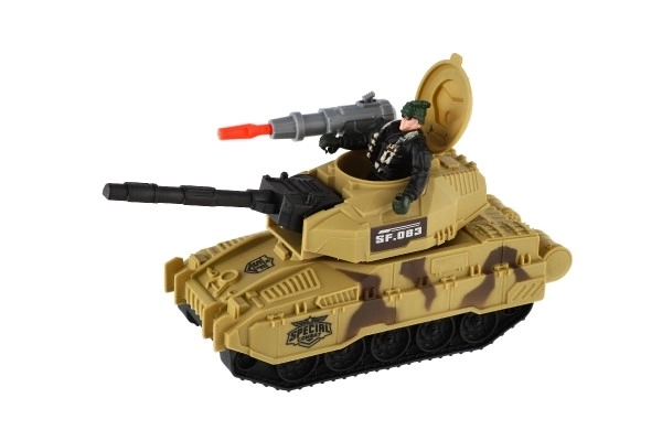Military Toy Set with Soldier and Tank