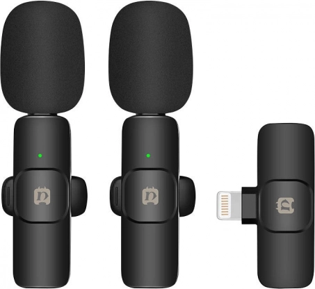 Micro-cravate sans fil PULUZ PU3150B Lightning pour iPhone et iPad
