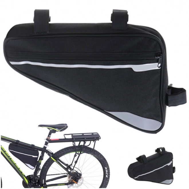 Dreieckige Fahrradtasche unter dem Rahmen