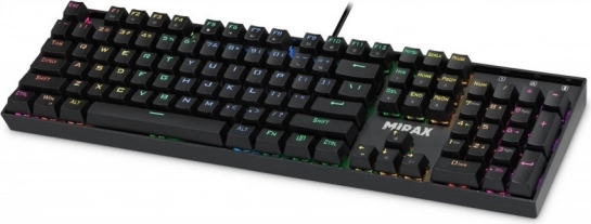 clavier de jeu mécanique Defender Mirax avec switchs Outemu Blue et rétroéclairage RVB