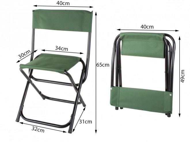 Kompaktes Anglerstuhl für Camping