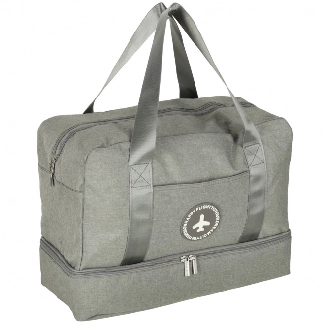 Reistas voor handbagage 39 x 18 x 30 cm grijs