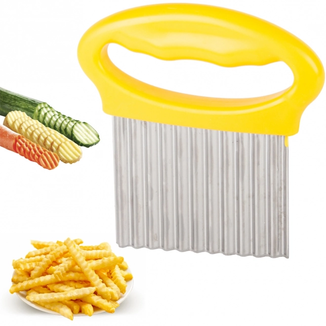 Groentesnijder met gegolfd mes