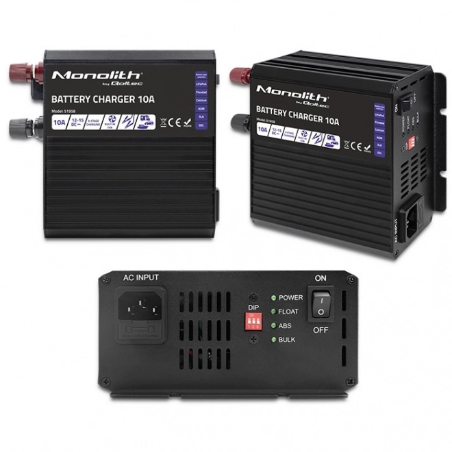 Intelligent oplader Monolith voor LiFePO4 AGM GEL SLA batterijen