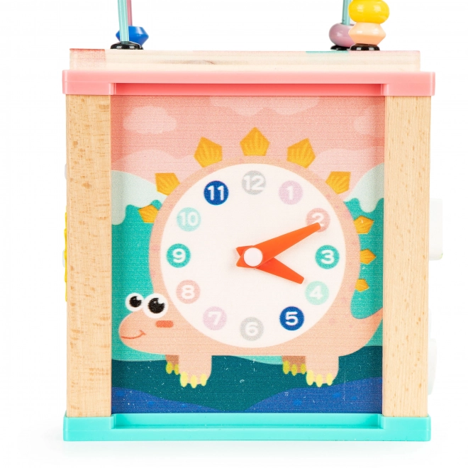 Houten educatieve kubus dino ECOTOYS