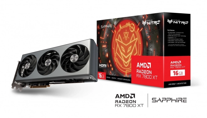 Grafische kaart Sapphire Radeon RX 7800 XT Nitro+