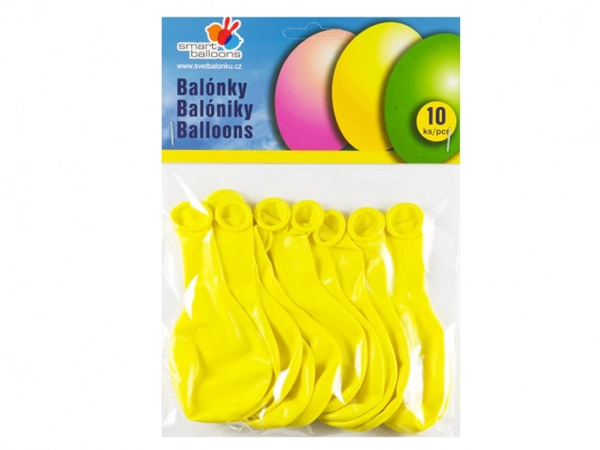 Opblaasbare ballonnen geel 10 stuks