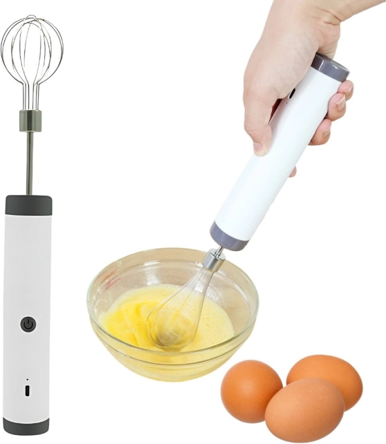 Wireless Electric Egg and Foam Whisk with USB Charging