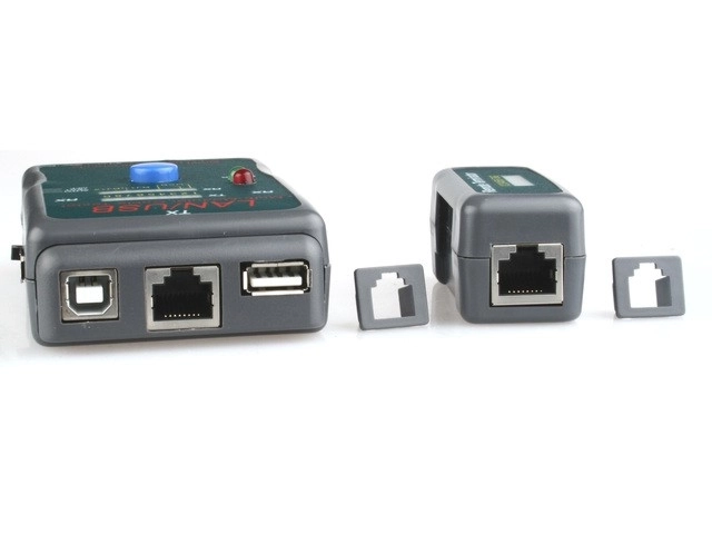 RJ11, UTP, STP, USB A/B Dioden Kabel Tester