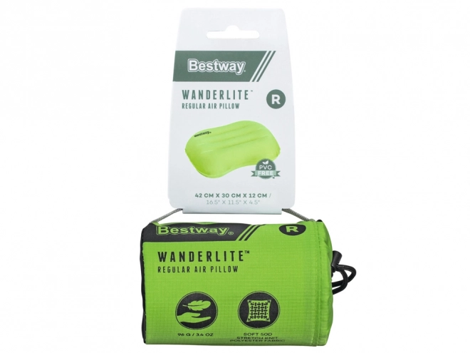 Opblaasbaar reiskussen Bestway WanderLite groen