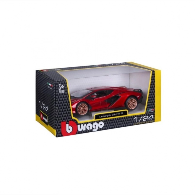 Model auto Lamborghini Sián FKP 37 1:24 rood