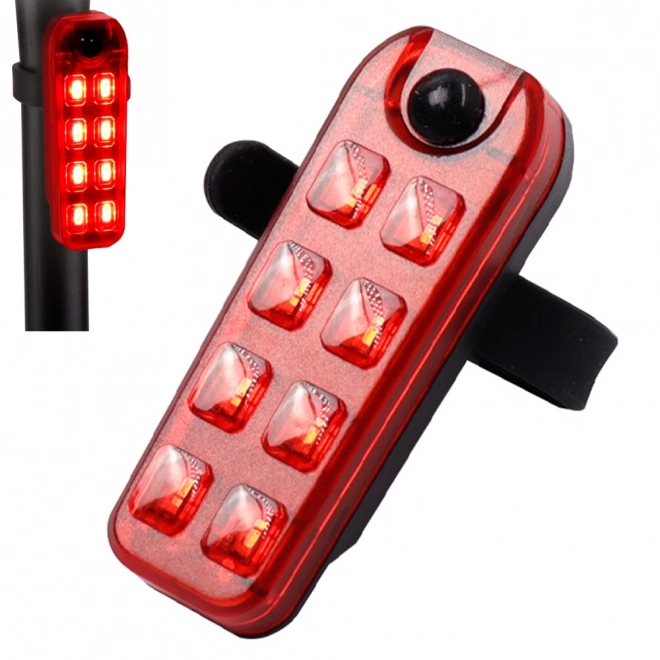 Achterste LED-fietslicht met USB-oplading