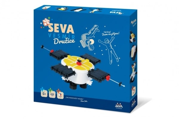 Bouwpakket SEVA RUIMTE Satelliet plastic 425st in doos 35x33x5cm