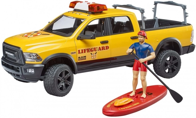 Bruder Dodge RAM kustwacht met reddingswerker en accessoires