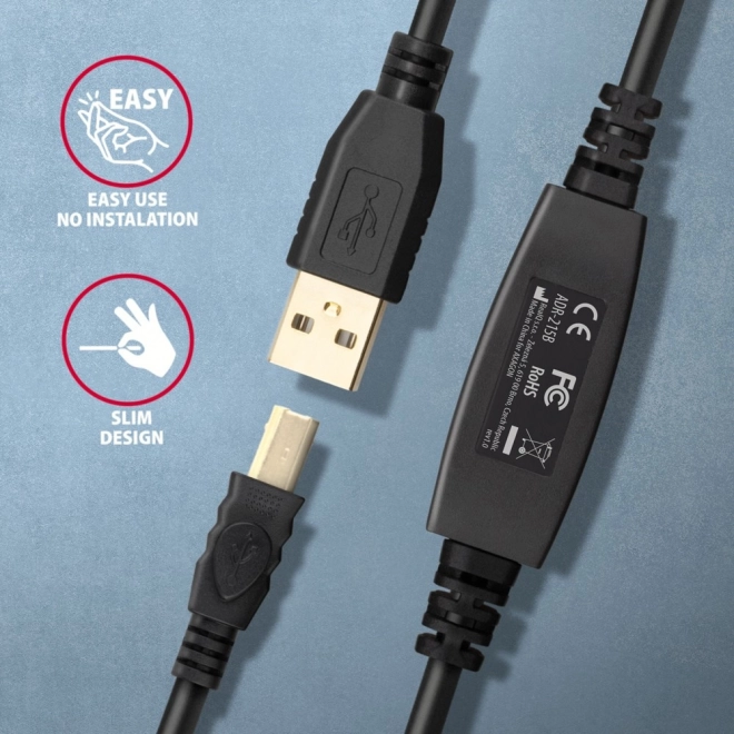 Axagon USB 2.0 Active Connection Cable 15m