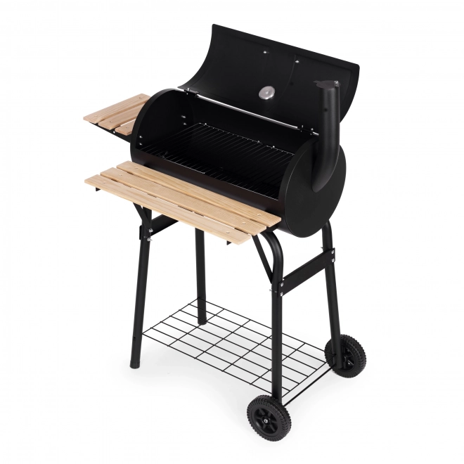 Grote tuinbarbecue met thermometer en schoorsteen