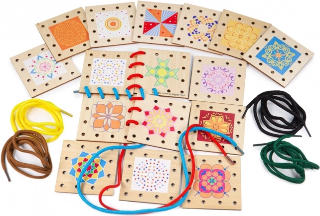Bigjigs Toys wooden lacing pictures