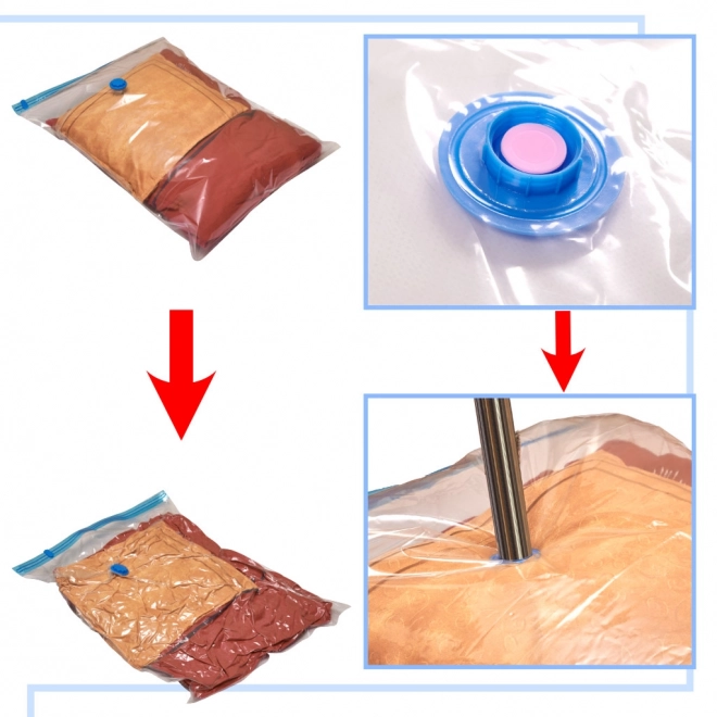 Sacs sous vide pour vêtements 5 pièces 60x80 cm