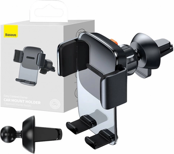 Baseus Easy Control Clamp car phone holder for air vent (black)