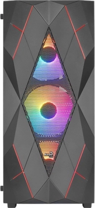Volcan schwarze Mid‑Tower RGB Gaming-Gehäuse